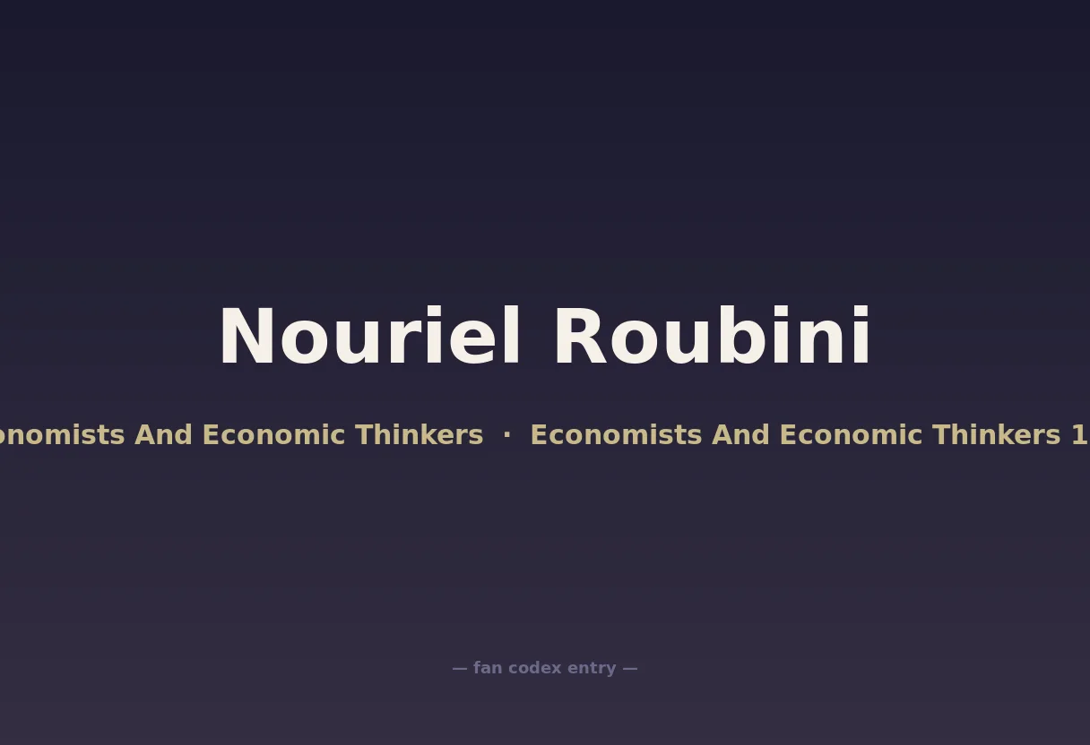 Nouriel Roubini