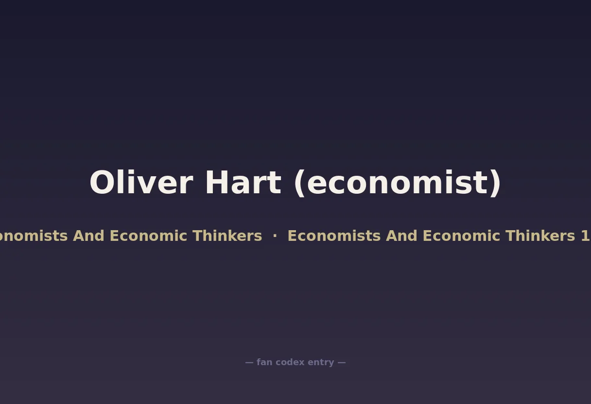 Oliver Hart (economist)