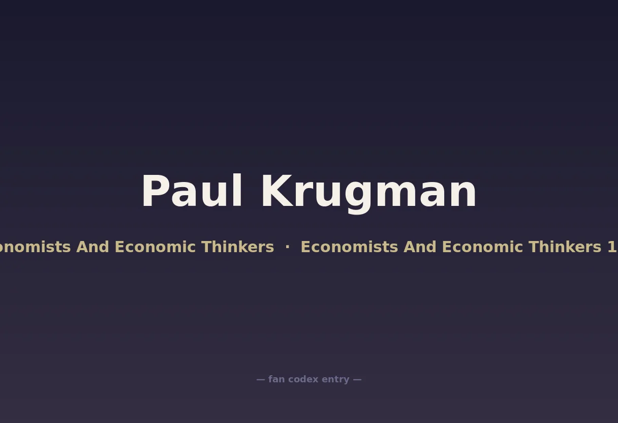 Paul Krugman