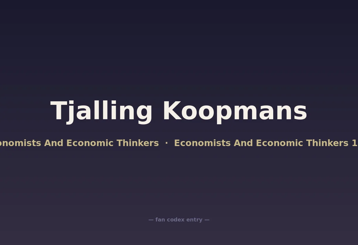 Tjalling Koopmans